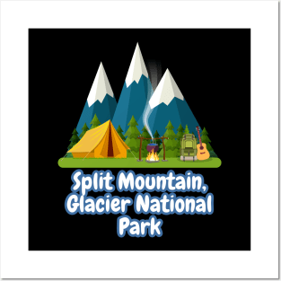 Split Mountain, Glacier National Park Posters and Art